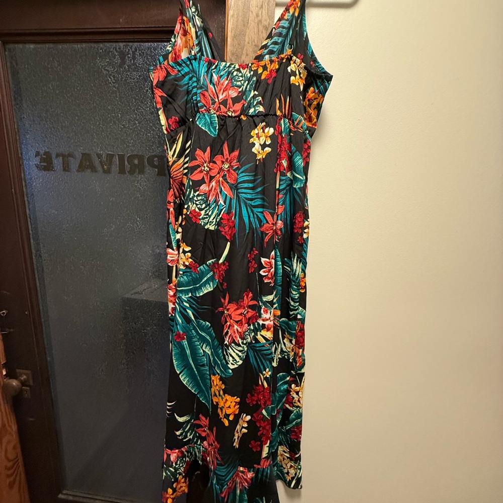 Amazon Essentials Red and Green Spaghetti Strap Sundress